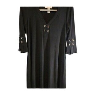 JOSEPH RIBKOFF LITTLE BLACK DRESS CLASSIC SIZE 8 FIT AND FLARE POCKETS COCKTAIL